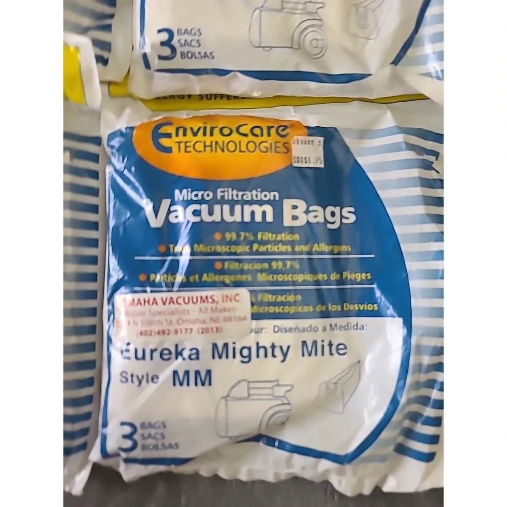 12 Eureka Allergy Mighty Mite Vacuum Style MM Bags Canister Limited Sanitaire...